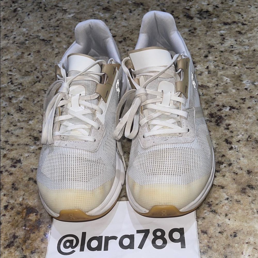 On Running Women's Cream and Tan Sneakers